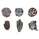 Set of 6 Piece New Mix Wooden Printing Block