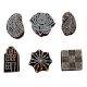 Set of 6 Piece New Mix Wooden Printing Block