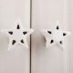 White Star Ceramic Knob
