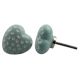 Sage Green Etched Heart Knob