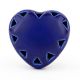 Navy Blue Heart Ceramic Knob