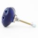 Navy Blue Heart Ceramic Knob