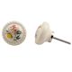 Yellow Floral Ceramic Knob