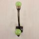 Lime Green Crackle Iron Hooks-EHG-88