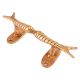 Handle Golden Brass  Door Handle Twin Fish