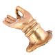Mudra  Golden Coloured Brass Door Handle