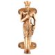 Door Handle Tribal Man Figurine In Golden Finish