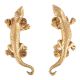 Lizard Golden Brass Door Handle or Drawer Pull