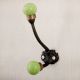 Lime Green Crackle Iron Hooks-EHG-88