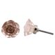 Light Pink Rose Dresser Knob