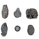 Set of 6 Piece New Mix Wooden Printing Block