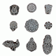 Set of 9 Piece New Mix Wooden Printing Block