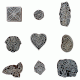 Set of 9 Piece New Mix Wooden Printing Block