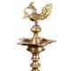 Brass Oil Lamp with Annapakshi Design.