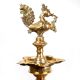 Traditional Brass Deepa Stand with Peacock.