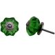 Green Glass Knob, Small