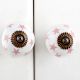 Light Pink Star Ceramic Knob