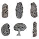 Set of 6 Piece New Mix Wooden Printing Block