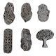 Set of 6 Piece New Mix Wooden Printing Block