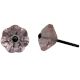 Pink Flower Glass Knob