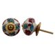 Multicolored Bud Floral Knob