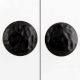 Black Solid Flat Drawer Knob