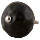 Solid Black Round Ceramic Knobs