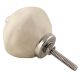 Solid Cream Ceramic Knobs
