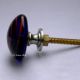 Blue with Red Striped Knob