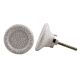 White Crackle Ceramic Cabinet Knob