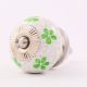 Pea  Green Floral Crackle Ceramic Dresser Knob