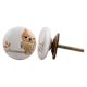 Owl Flat Ceramic Dresser Knob