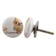 Owl Flat Ceramic Dresser Knob