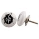 Beetle Flat Ceramic Cabinet Knob