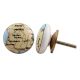 France Map Flat Ceramic Drawer Knob