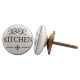 Kitchen Flat Ceramic Drawer Knob