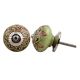 Red Leaf Ceramic Floral Drawer Knob