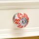 Orange Leaf Ceramic Knob