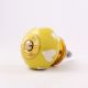 Yellow White Heart Ceramic Cabinet Knob