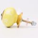 Yellow Flower Ceramic Dresser Knob