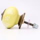 Yellow Flower Ceramic Dresser Knob