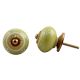 Lime Tiny Flower Ceramic Knob