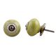 Lime Tiny Flower Ceramic Knob