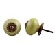 Lime Tiny Flower Ceramic Knob