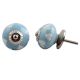 Turquoise Heart Painted Knob