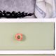 Orange Tiny Floral Knob