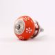 Orange Tiny Floral Knob