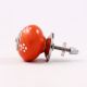 Orange Tiny Floral Knob