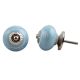 Sky Blue Floral Drawer Knob