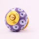 Light Purple Ceramic Floral Cabinet Knob